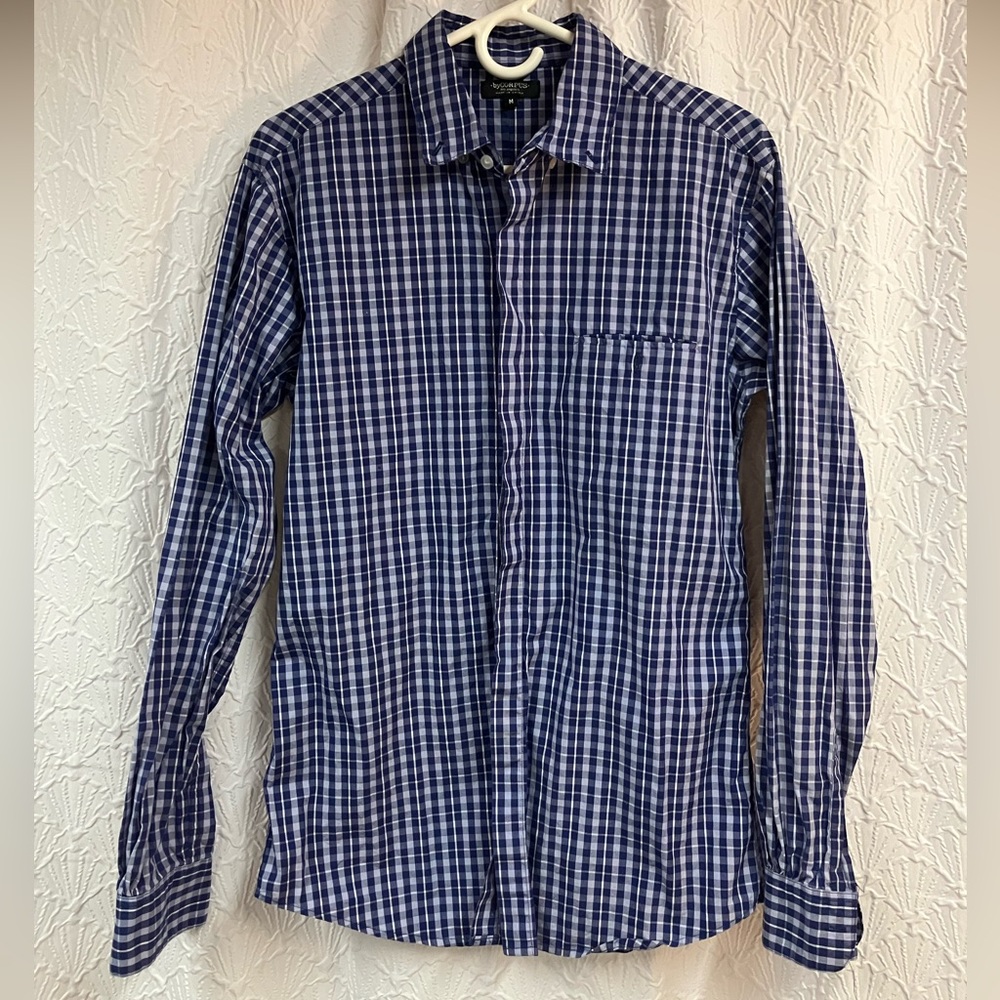 ByCorpus Medium Blue and White Button Down
